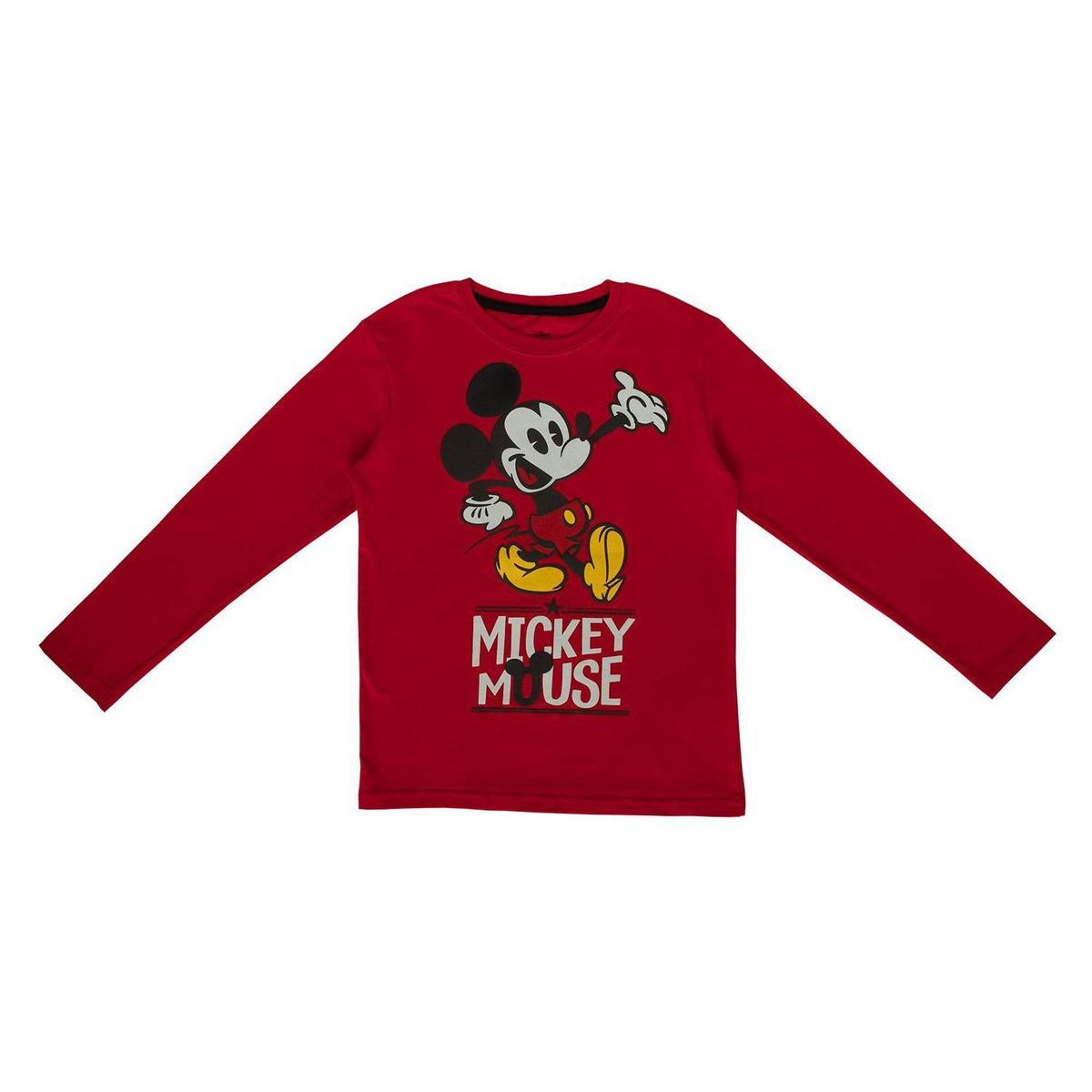 DISNEY - Polera Manga Larga Niño Mickey Tiny Rojo Disney