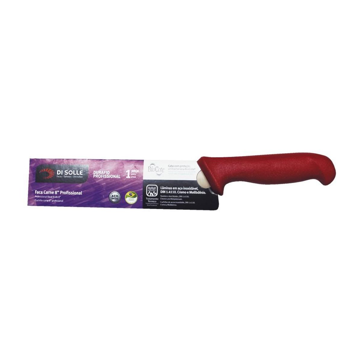 DI SOLLE - CUCHILLO MEDIO GOLPE ROJO HOJA DE 20 CMS. DI SOLLE