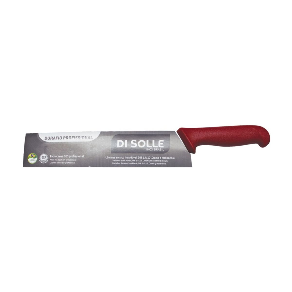DI SOLLE - CUCHILLO MEDIO GOLPE ROJO HOJA DE 25,4 CMS. IMAHE