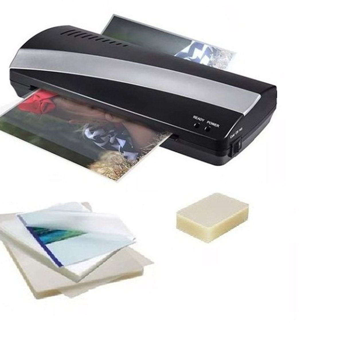 GENERICO - Pack Termolaminadora  Mica Carnet  Mica A4