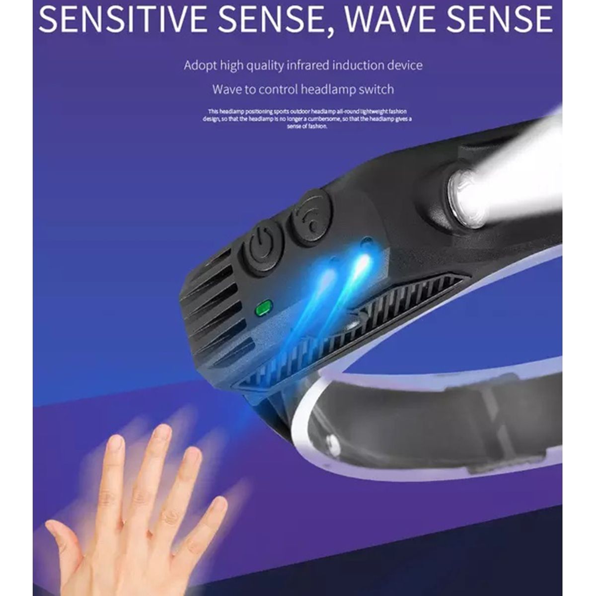 STARTECHOFFICE - Linterna Frontal LED 660 Lúmenes Impermeable Recargable