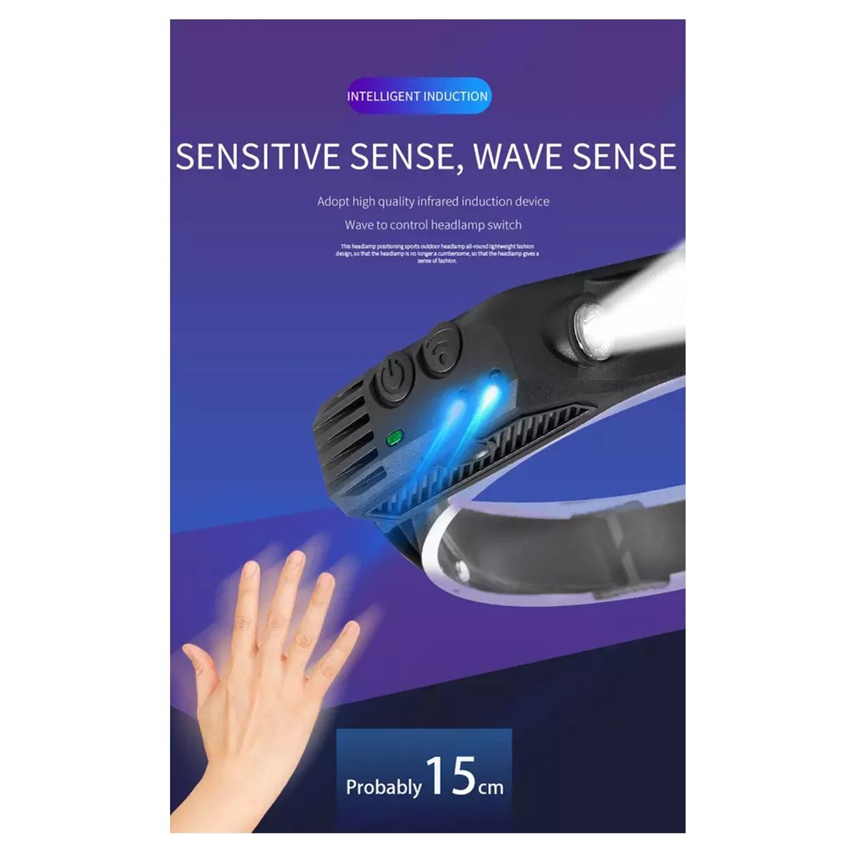 STARTECHOFFICE - Linterna Frontal LED 660 Lúmenes Impermeable Recargable