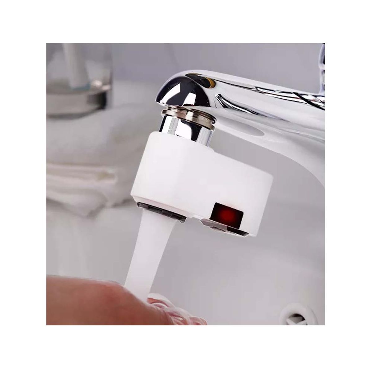 GENERICO - Sensor dispensador de agua para grifo lavamanos carga Usb C