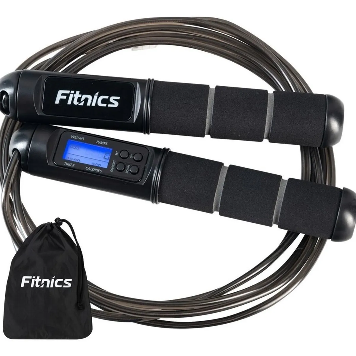 FITNICS - Cuerda Saltar Con Contador Digital Fitnics Cardio Crossfit
