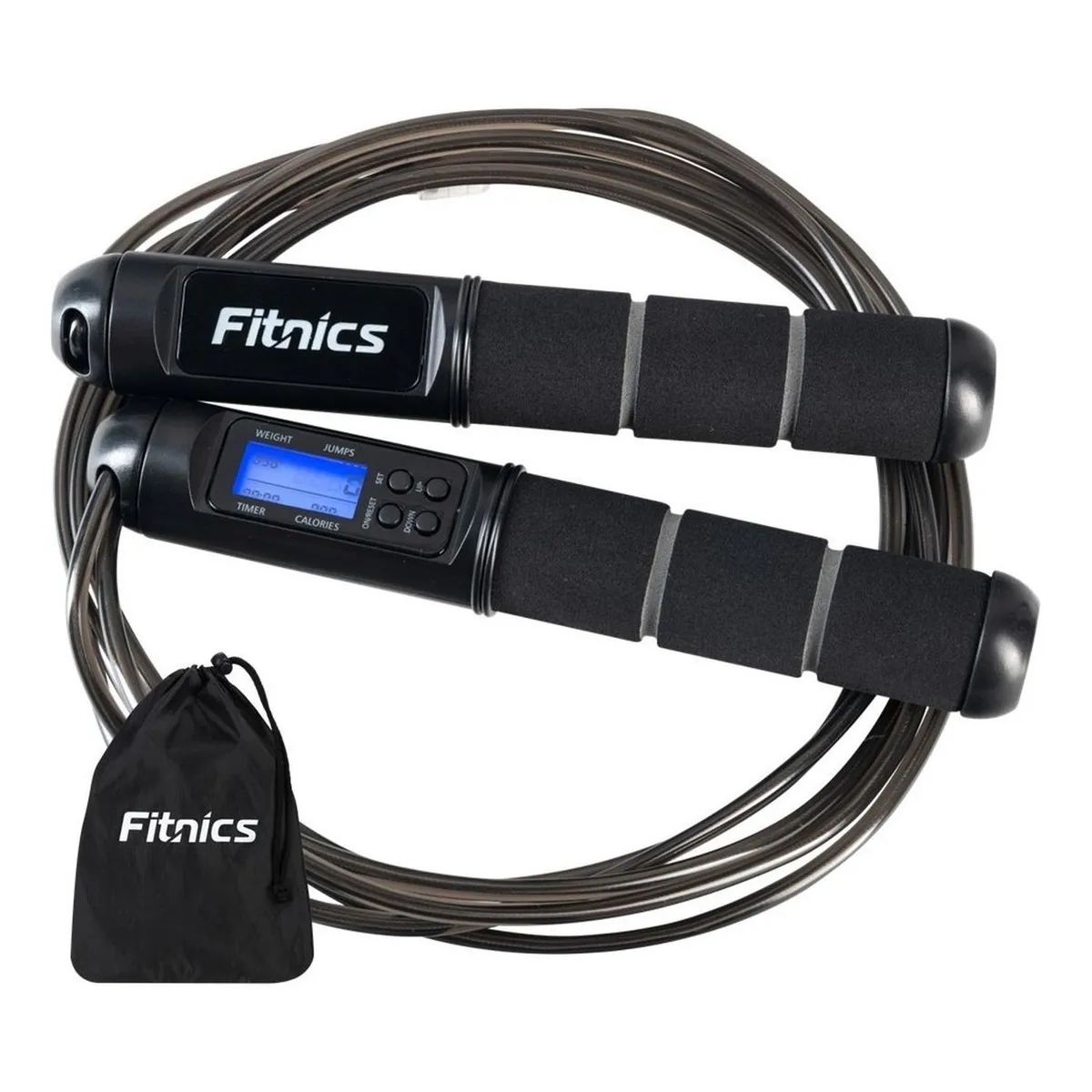 FITNICS - Cuerda Saltar Con Contador Digital Fitnics Cardio Crossfit
