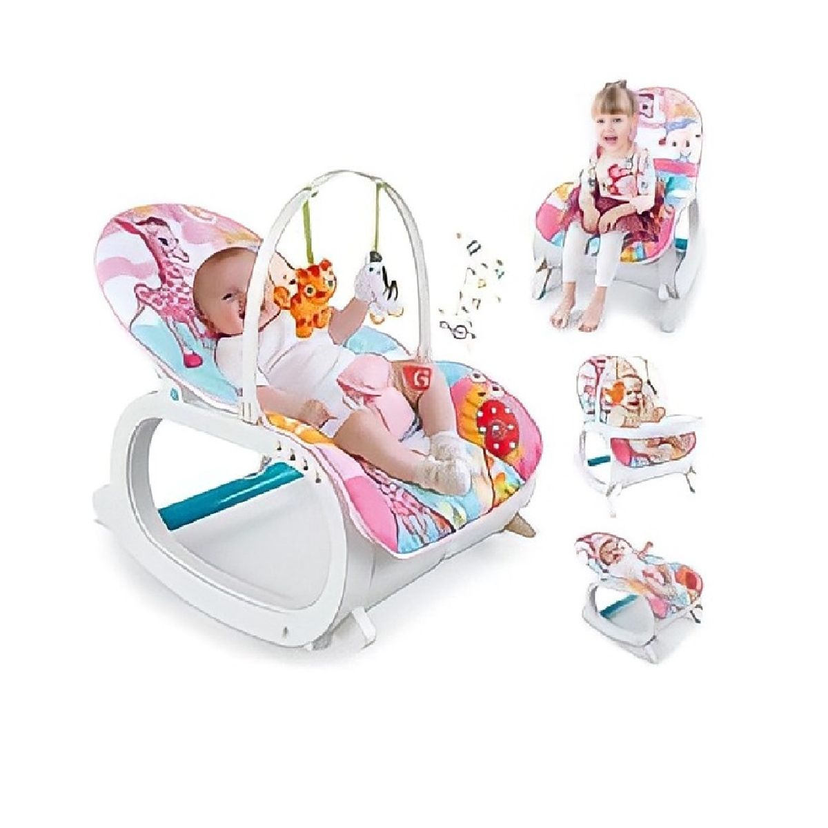 GENERICO - Silla Bebe Musical Mecedora y Vibradora