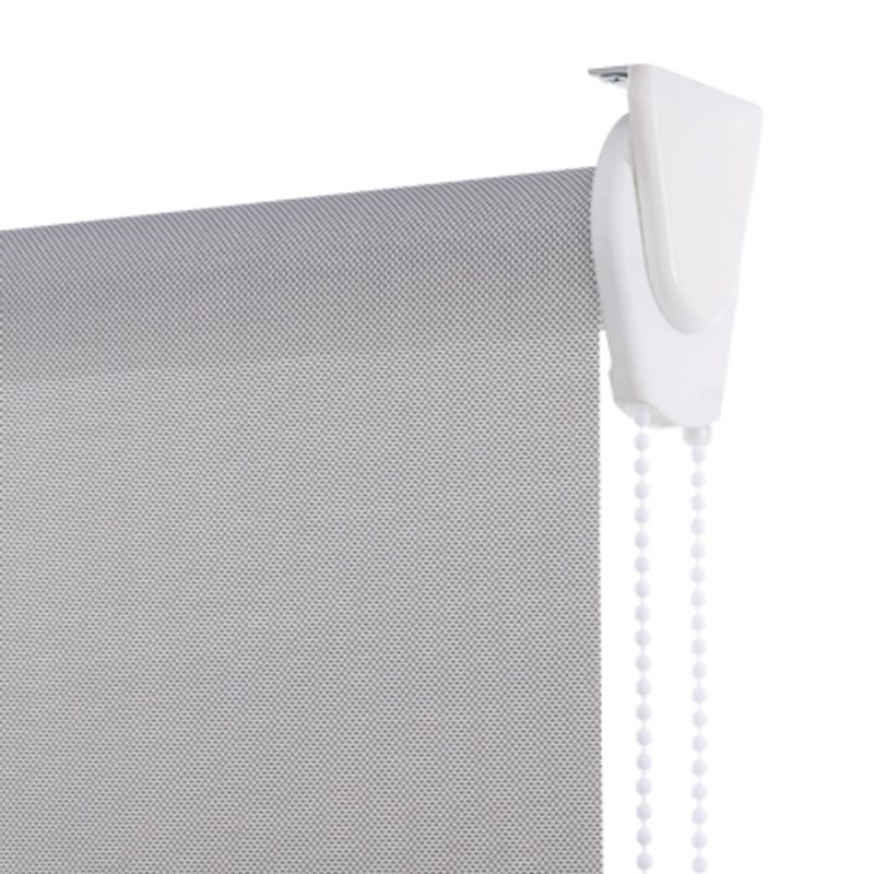 BERTEX - Cortina Roller Sunscreen 90cm ancho x 170cm alto Persiana Gris BERTEX