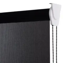 BERTEX - Cortina Roller Sunscreen 95cm ancho x 240cm alto Persiana Negra