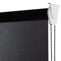 BERTEX - Cortina Roller Sunscreen Negra 125x240 cm Persiana de altura ajustable