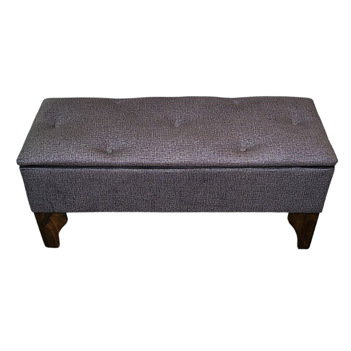 GENERICO - Banqueta Baúl Botone Cavancha Gris osc 105x40x45x20 Rimar