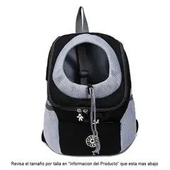 GENERICO - Mochila para transporte de perro Negro - Talla L