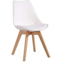 Silla Eames Acolchada Blanca