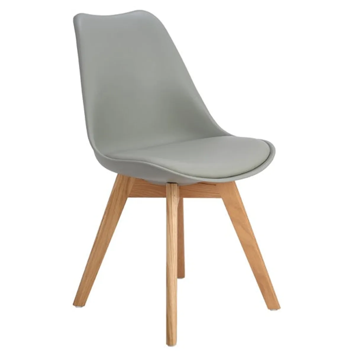 MOBOI - Silla Eames Acolchada Gris