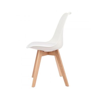 Imagen 2 del producto Pack 4 Sillas Eames Acolchada Blancas