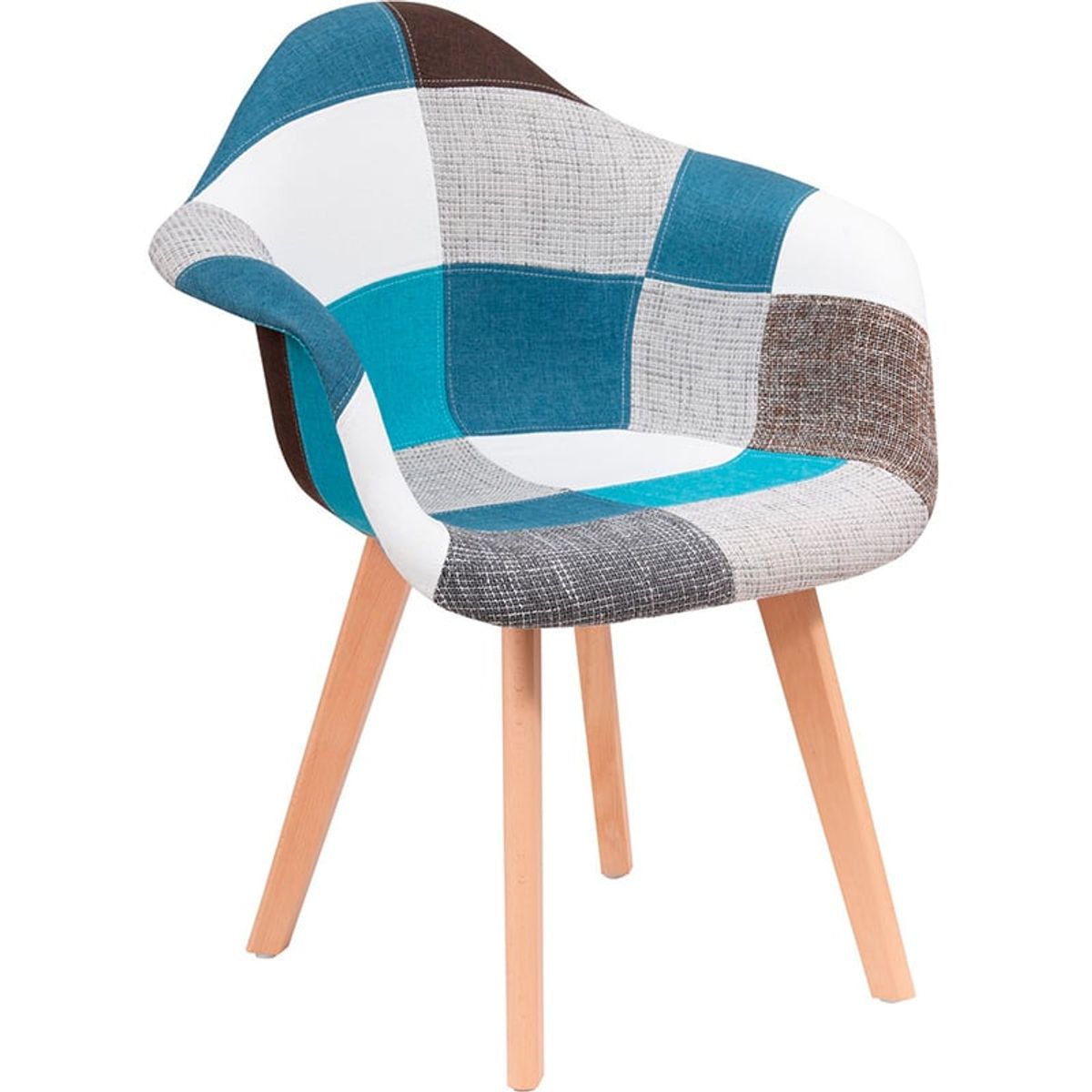 MOBOI - Pack 2 Butacas Sitial Poltronas Eames Patchwork