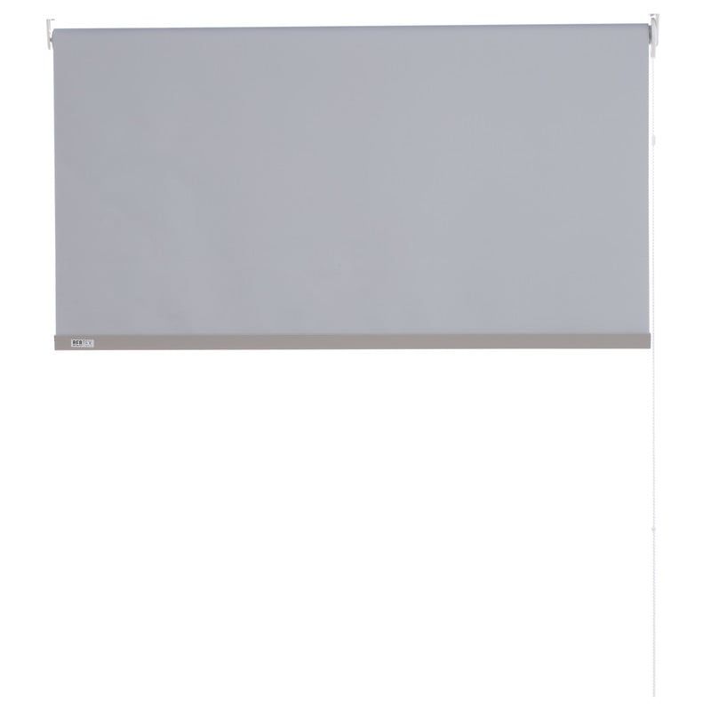 BERTEX - Cortina Roller Blackout 80cm ancho x 240cm alto Persiana Gris BERTEX