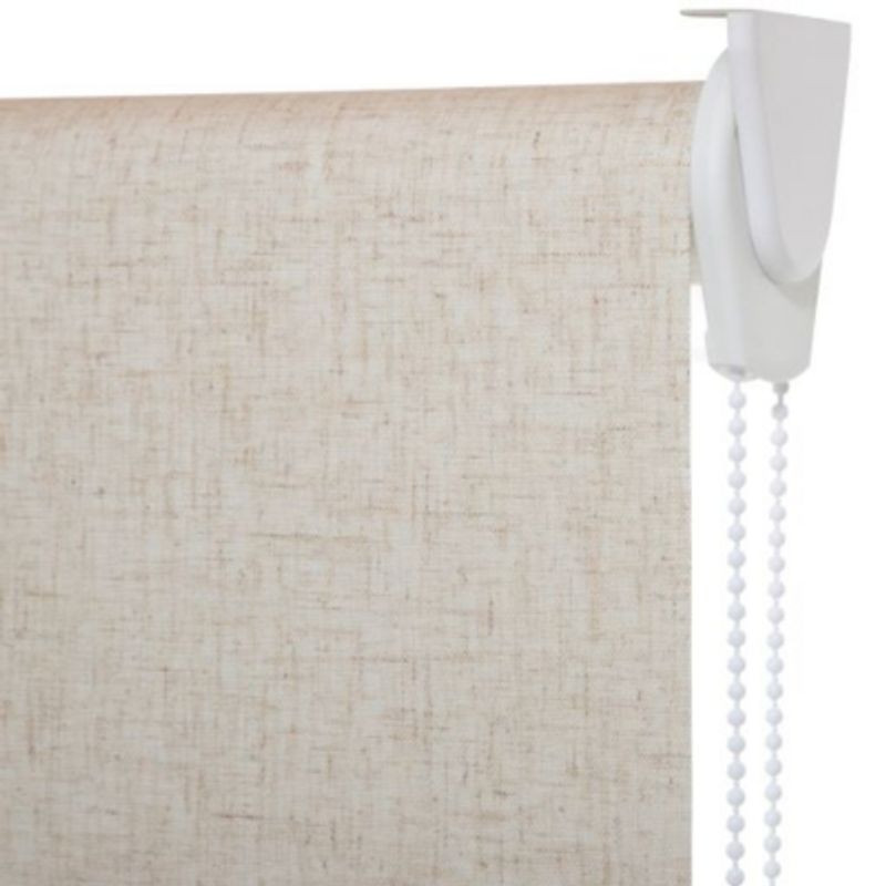 BERTEX - Cortina Roller Blackout 180cm ancho x 170cm alto Persiana Lino BERTEX
