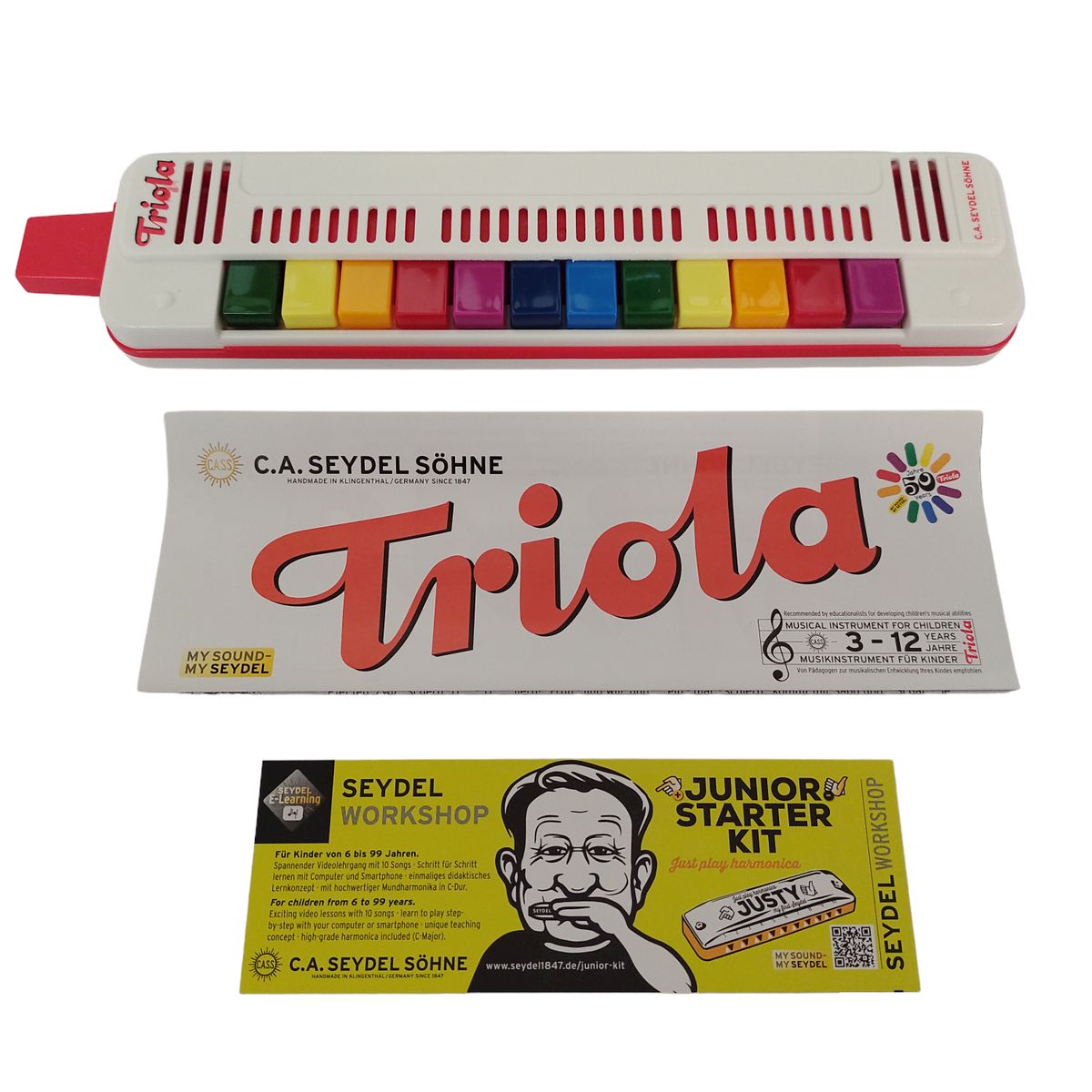 SEYDEL - Armónica Triola Seydel 12 Notas para Niños (Escala C) 70120