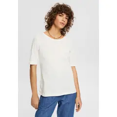 ESPRIT - Polera Lisa De Lino Mixto