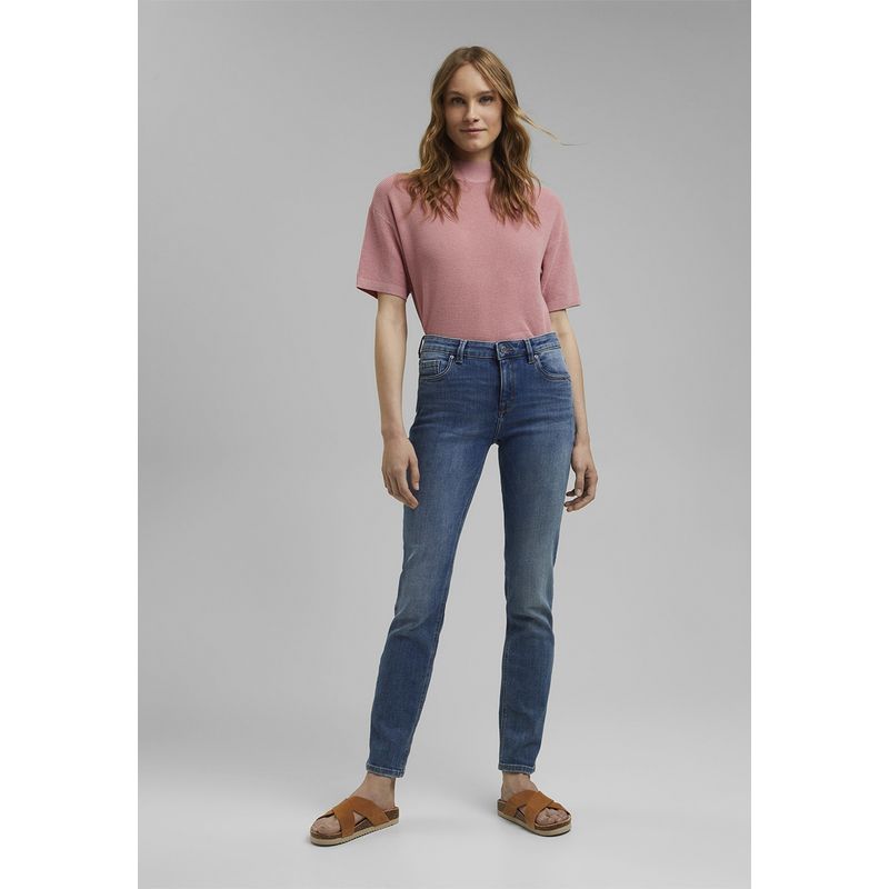ESPRIT - Jeans Straight Tiro Medio Mujer Esprit ESPRIT