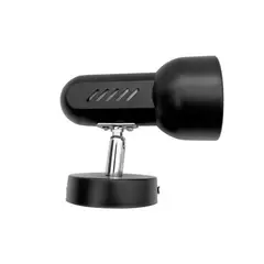 GENERICO - Aplique Foco Direccional Pared Y Techo Soquete E27 Negro