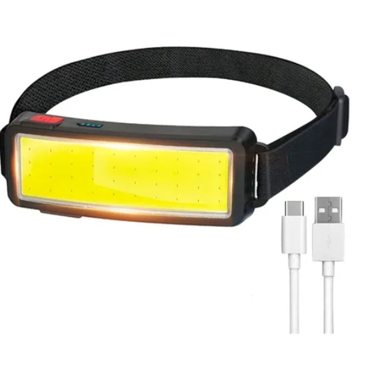 ESHOPANGIE - Linterna Frontal Led Cob Recargable Usb Superbrillante
