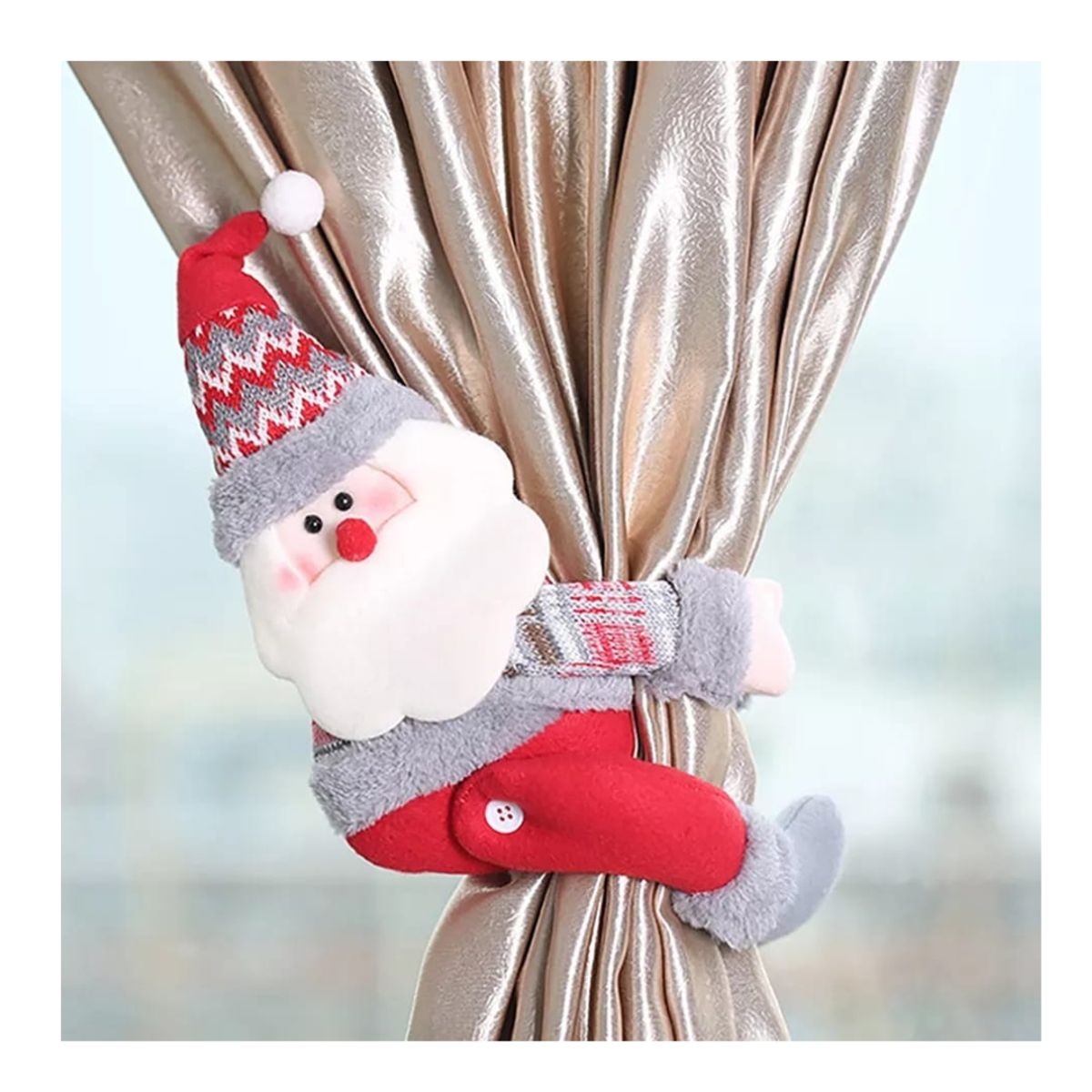 GENERICO - ADORNO DE NAVIDAD PARA CORTINA SANTA