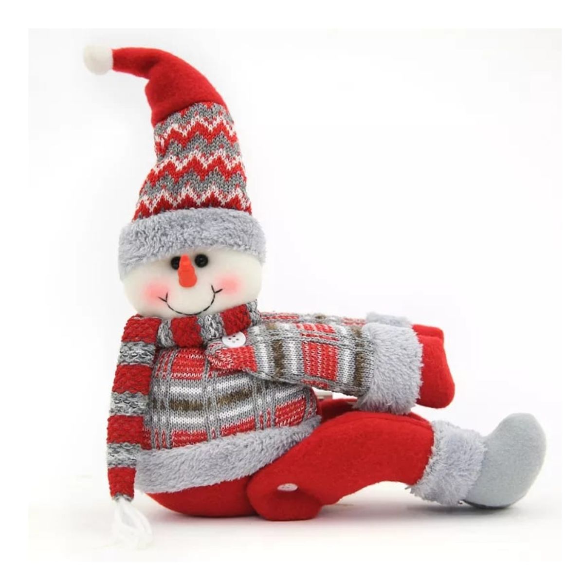 GENERICO - MUÑECO ADORNO DE NAVIDAD TAPADOR DE CORTINA MUÑECO NIEVE