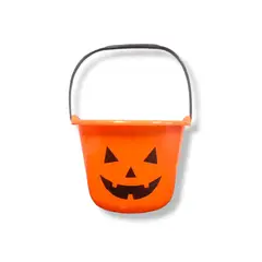 GENERICO - Cubo Calabaza Para Dulces Halloween Balde Dulces Fiestas