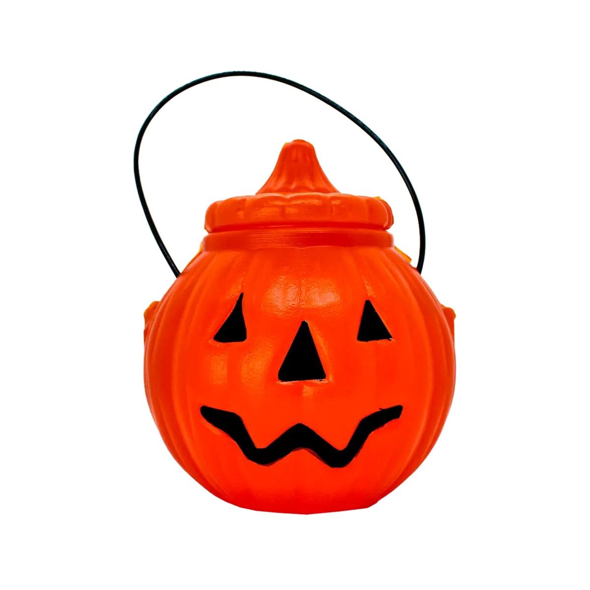 GENERICO - Calabaza Plástica Para Dulces Portátil Halloween Decoración