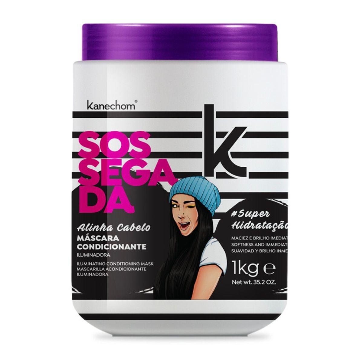 KANECHOM - Máscara Capilar Acondicionadora Desmaiada / Sossegada Kanechom 1 KG