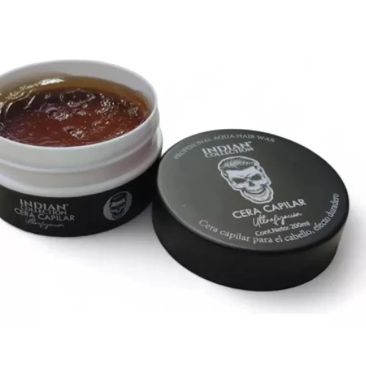 INDAIA - Cera Capilar Para El Cabello Indian 200ml Color Negro