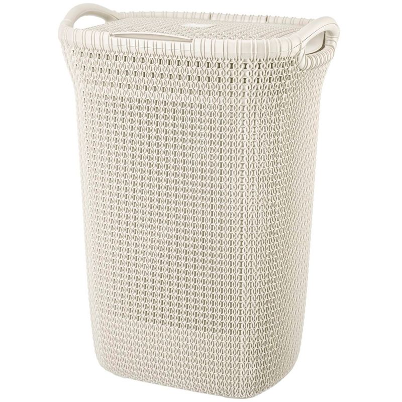 REYPLAST - Cesto khipu 60 litros ratán plástico blanco