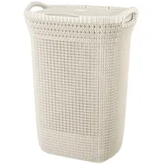 REYPLAST - Cesto khipu 60 litros ratán plástico blanco