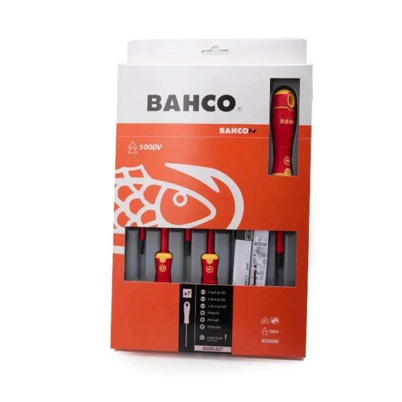 BAHCO - Set destornilladores Bahco proteccion 1000v