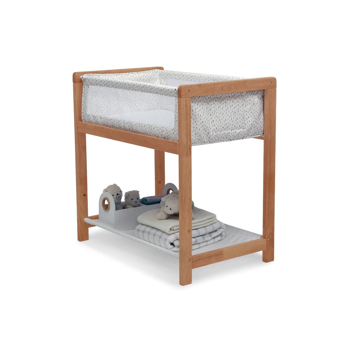 DELTA CHILDREN - Cuna Moises madera solida - Classic Wood natural