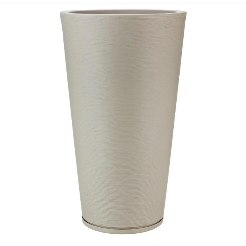 FLORIDIS - MACETERO FLORIDIS BEIGE GENEBRA 80CM ALTO CON PLATO