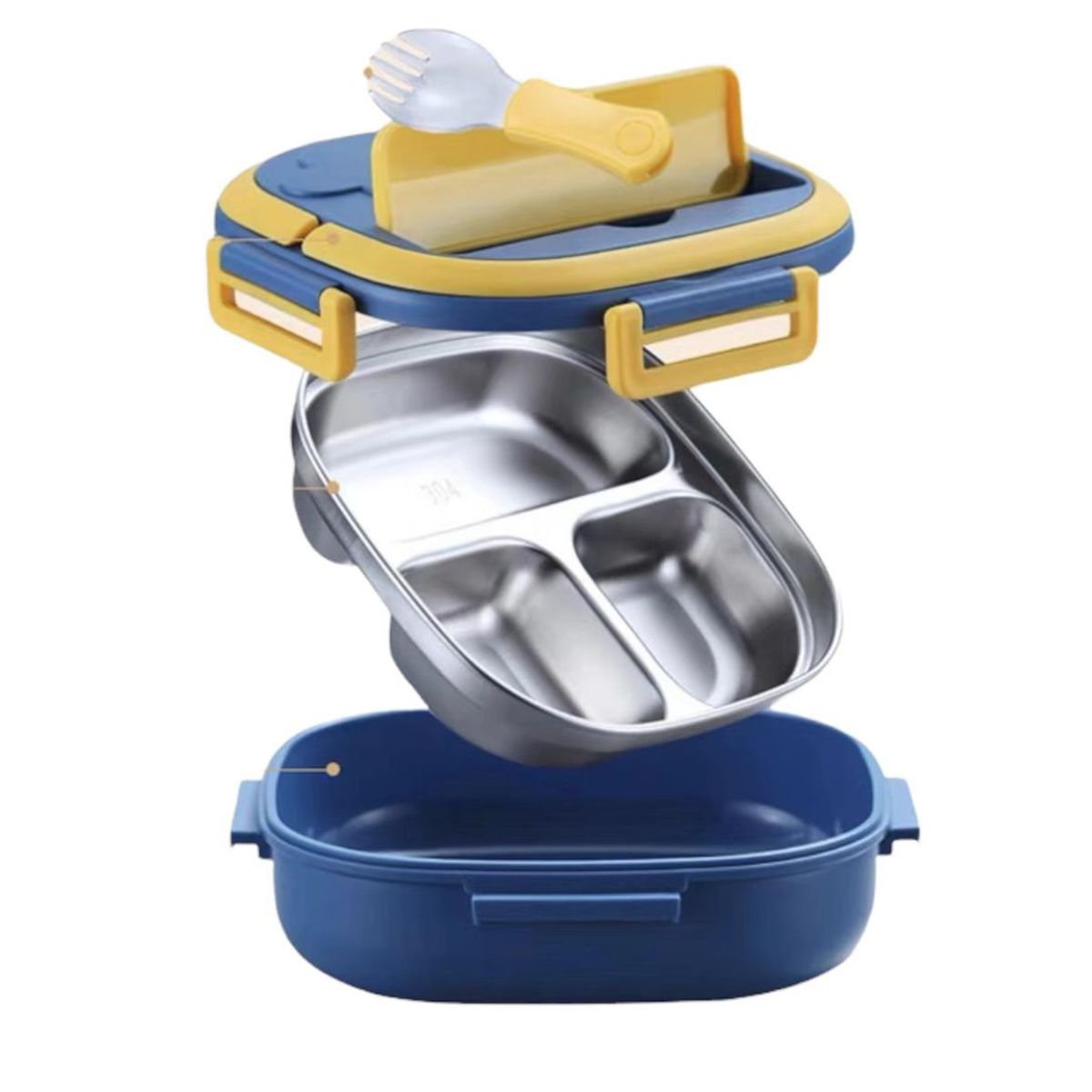 LAUNCH - Lonchera portátil Japonesa a prueba de fugas AZUL Tedemei