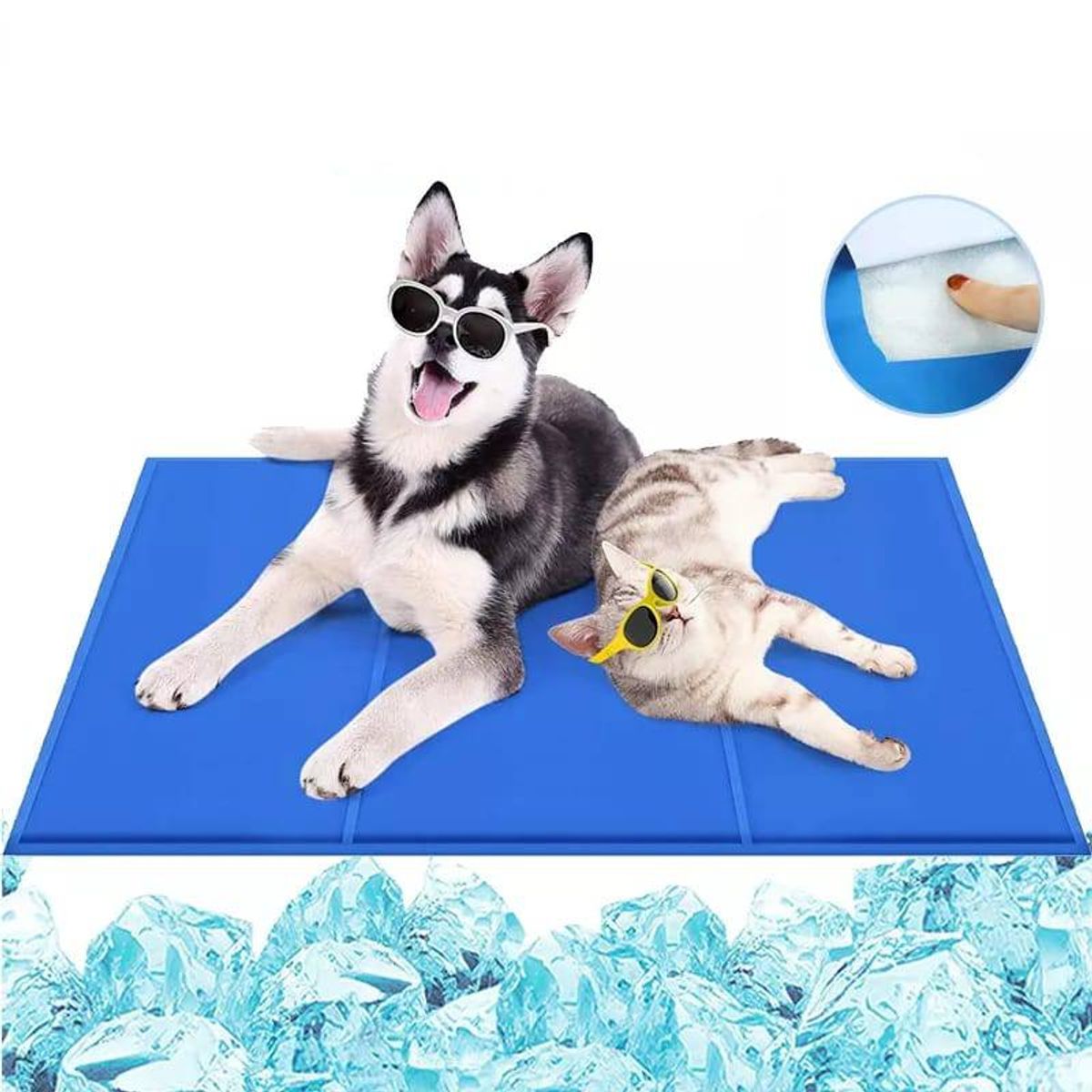 GENERICO - Manta Refrescante De Gel Frio  Talla L 90x50cm Perros Gatos