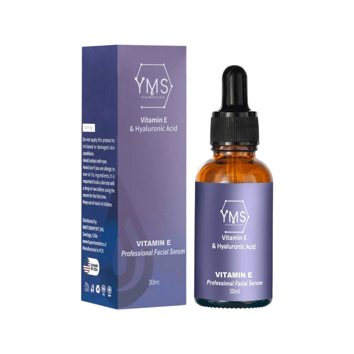 YOUR MEDICAL SKIN - Serum facial de Acido Hialuronico y Vitamina E YMS