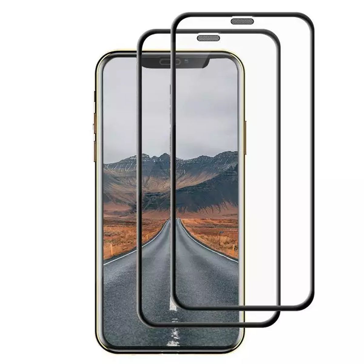 GENERICO - Lamina iPhone 11 Vidrio templado 21D -Pack 2 laminas