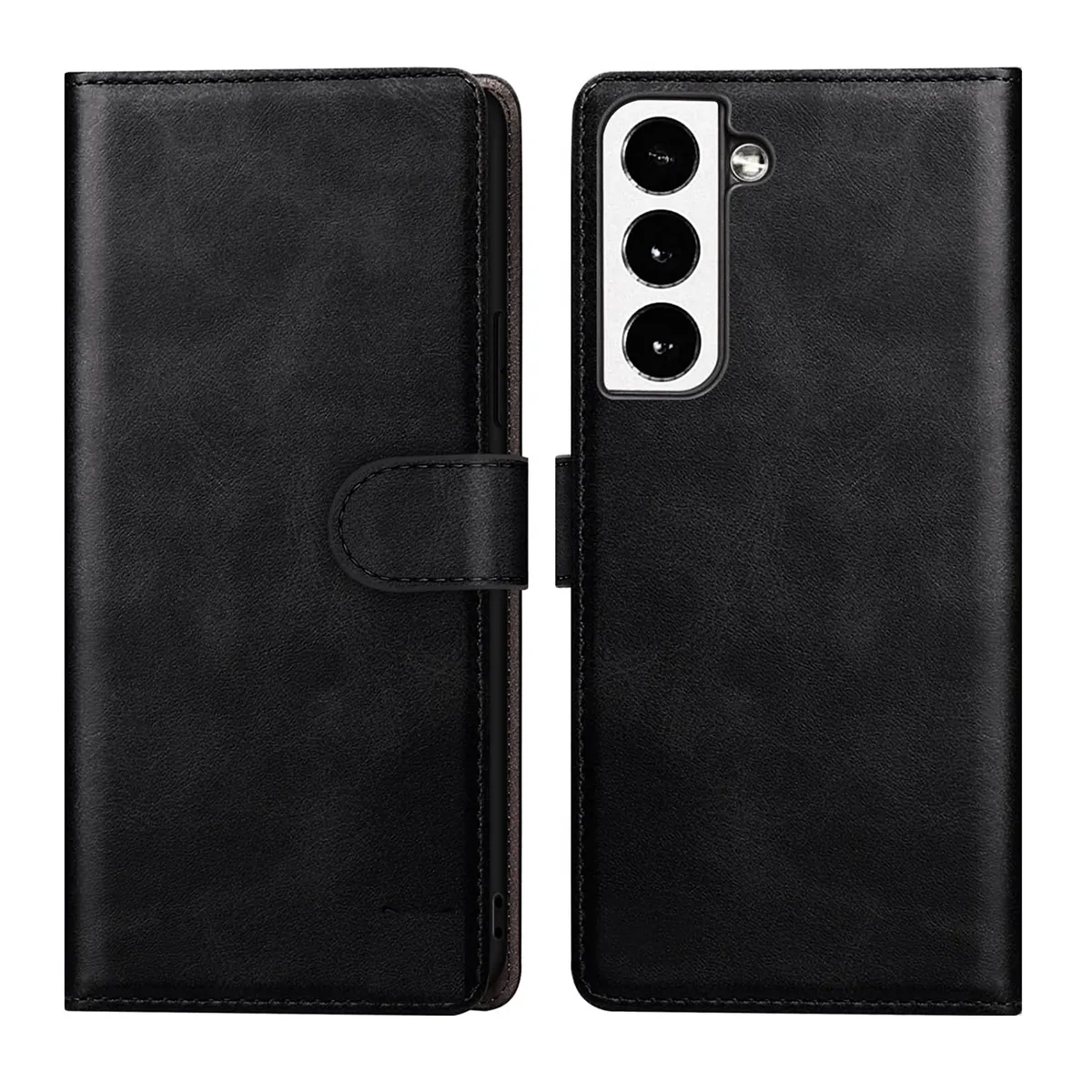 GENERICO - Funda Flip Cover Negro Para Samsung Galaxy S21