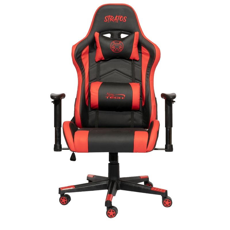 NJOY TECH - Silla Gamer Stratos Njoytech 2d 180°  Rojo Ó Celeste .