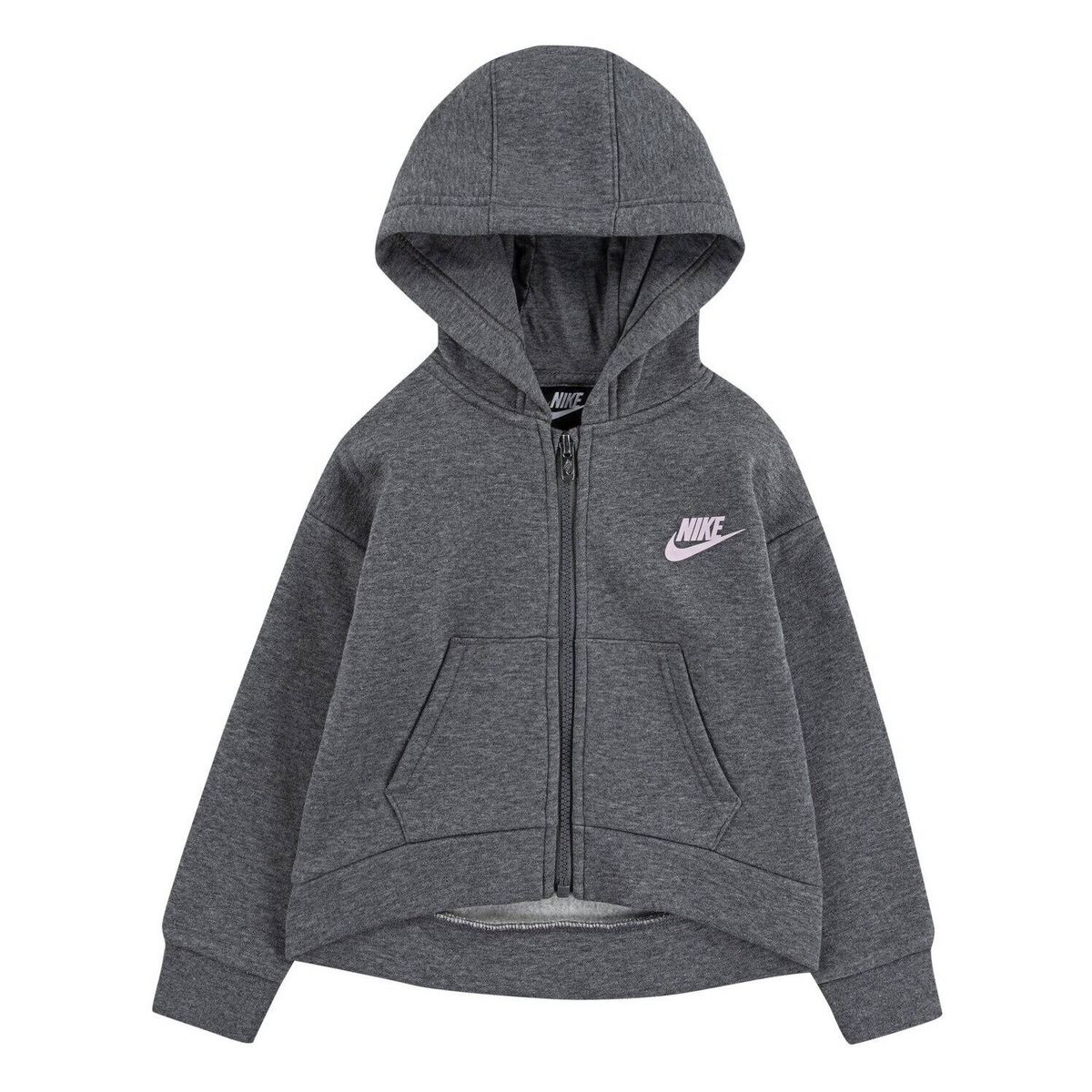 NIKE - Polerón Club Nike High Low Full Zipper