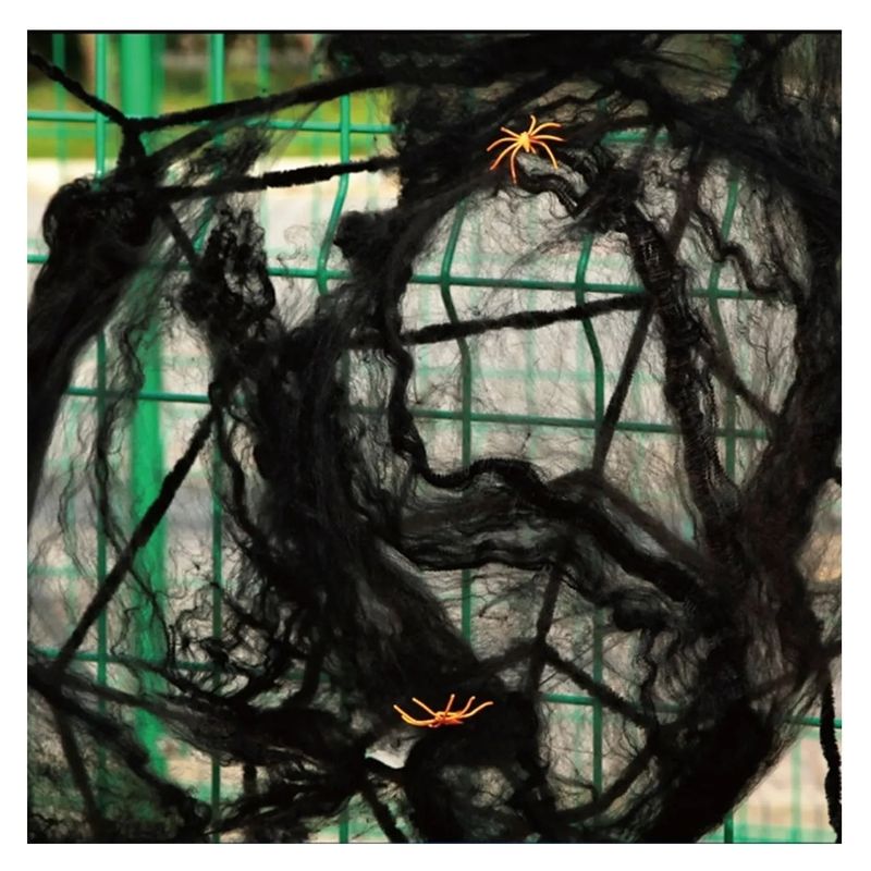 GENERICO - Telaraña Decorativa Halloween Telaraña Para Fiestas Colores Negro