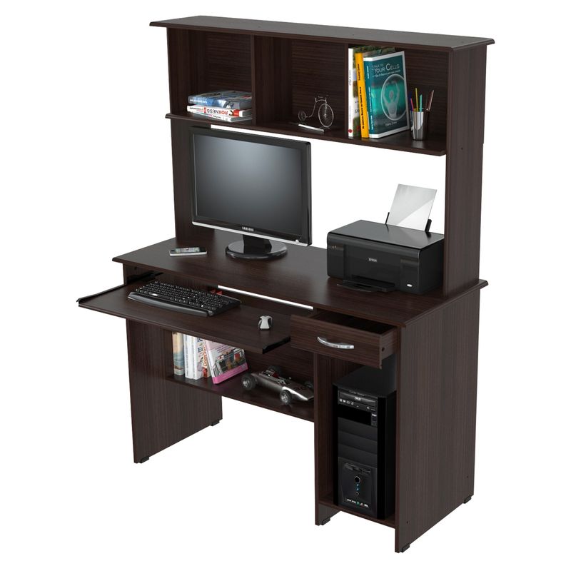 INVAL - Escritorio multiusos 157cmX120Xcm50cm wengue