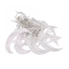 GENERICO - Luces Estrella Luna Guirnalda 138 Led Color Enchufe 2,5 Mts