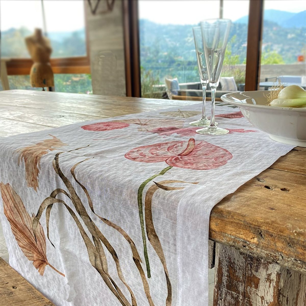 TUYO PRINT - Camino de mesa velo organza - Esperanza