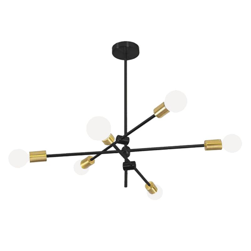 HB LEDS - Lámpara Colgante Decorativa Con 6 Soquetes E-27