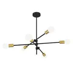 HB LEDS - Lámpara Colgante Decorativa Con 6 Soquetes E-27